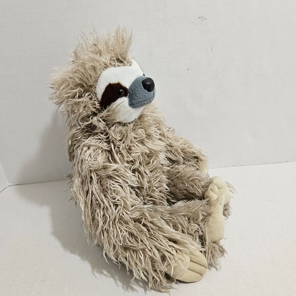 Wild Republic Cuddlekin Three Toed Sloth Plush 12"  Stuffed Animal Shaggy Hair - Picture 3 of 7